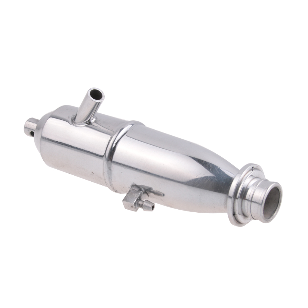 110 Nitro Car Tubing Thicken Exhaust Pipe Silver Aluminum BQ001(102009