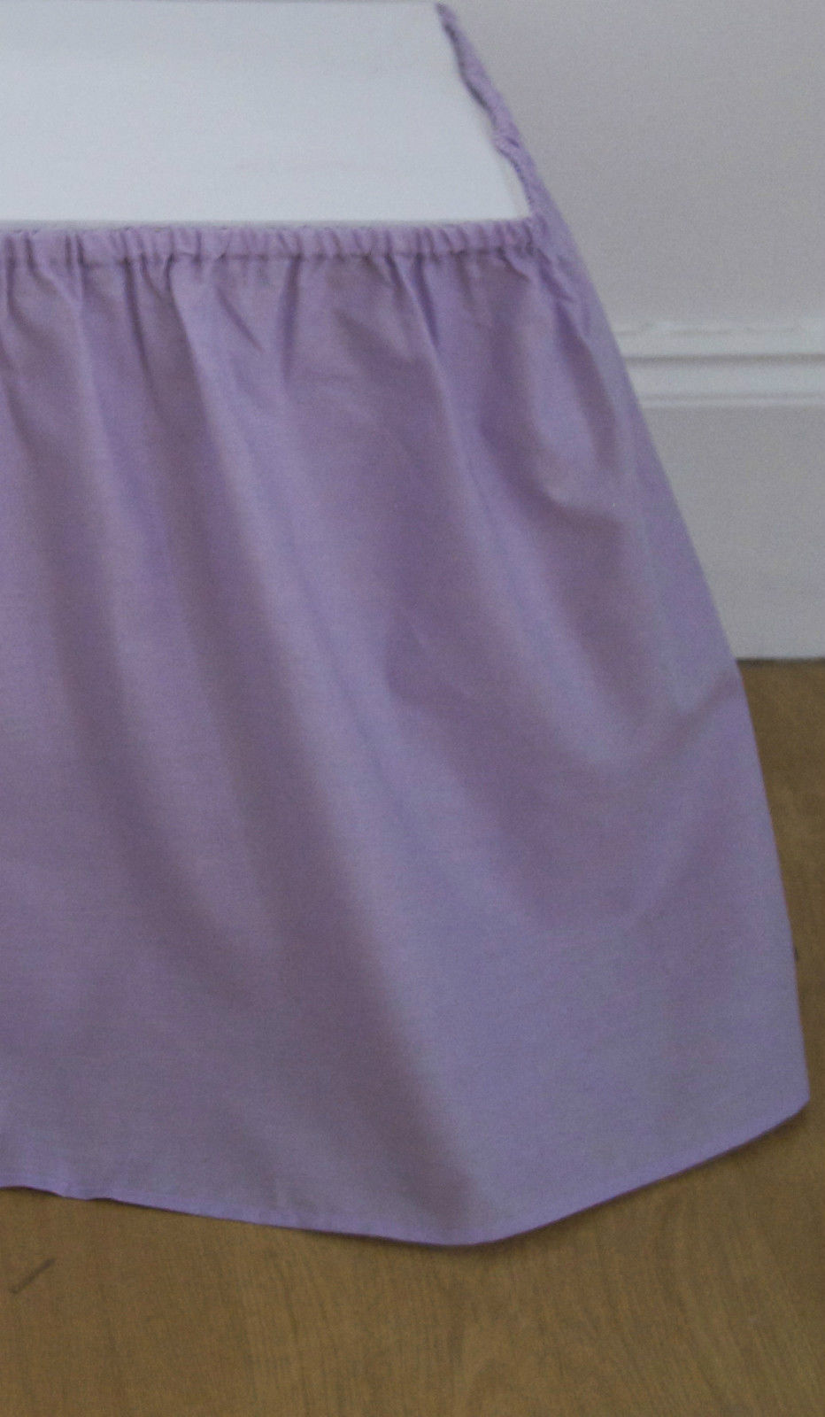 Plain universal bed valance elasticated easy fit available in 5 colours