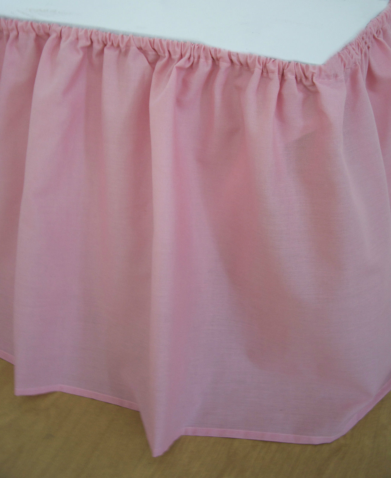 Plain universal bed valance elasticated easy fit available in 5 colours