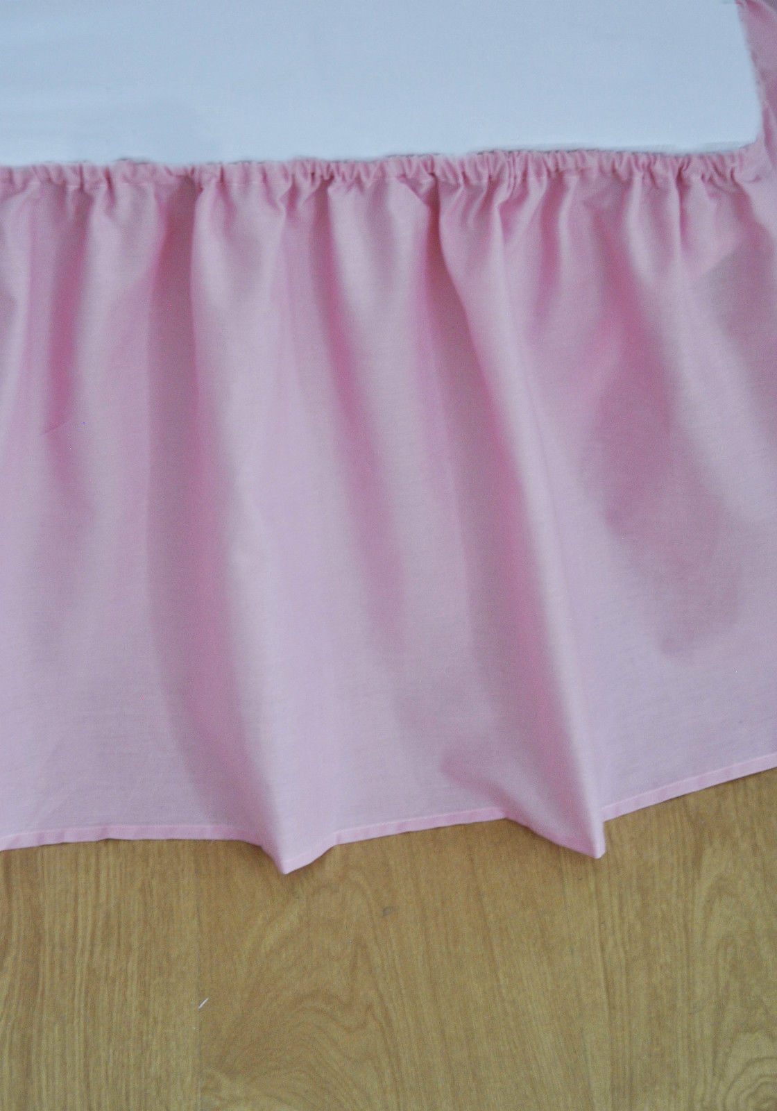 Plain universal bed valance elasticated easy fit available in 5 colours