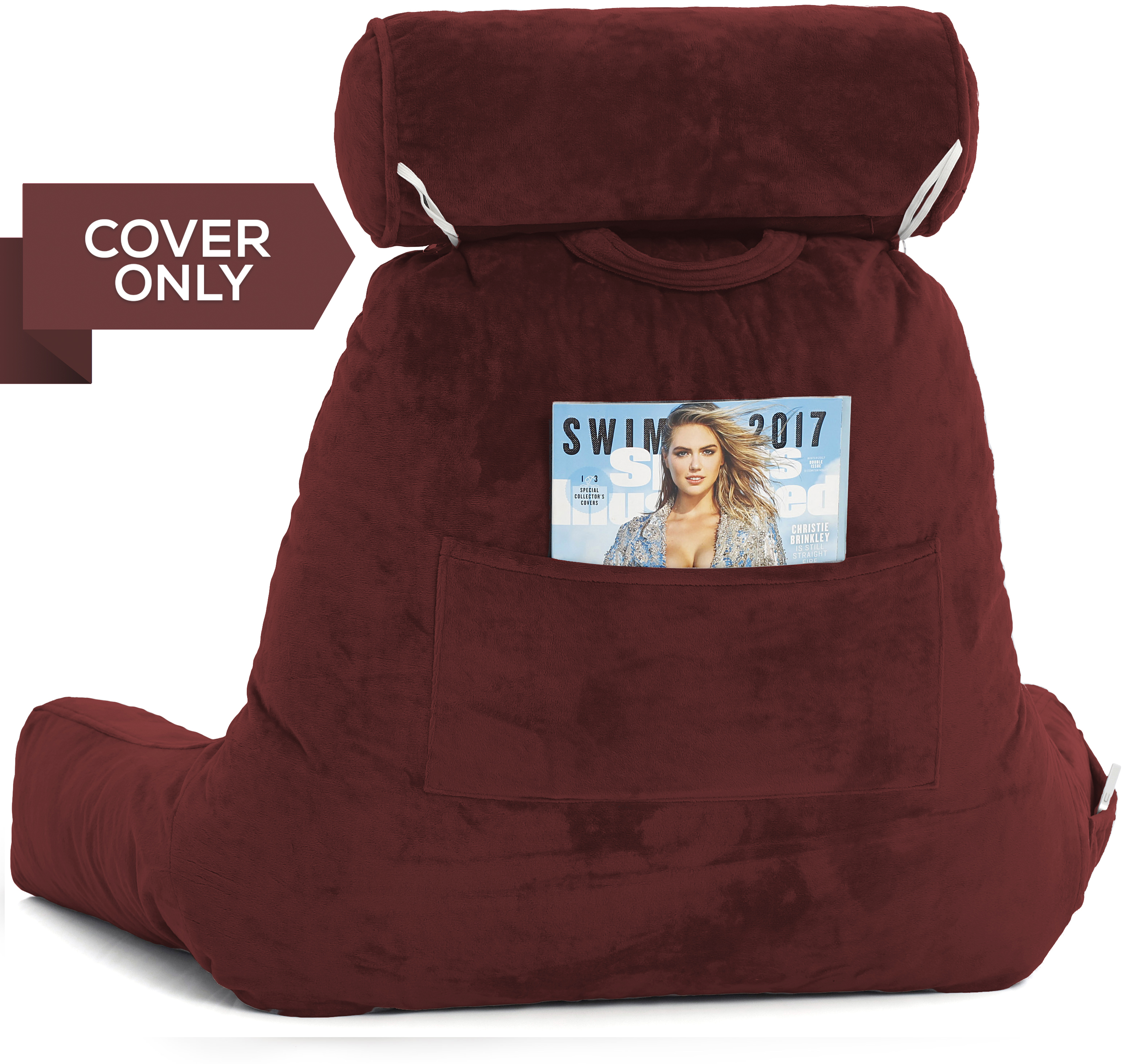 Bed Rest Reading Pillow Replacement Cover Husband Pillow Cover