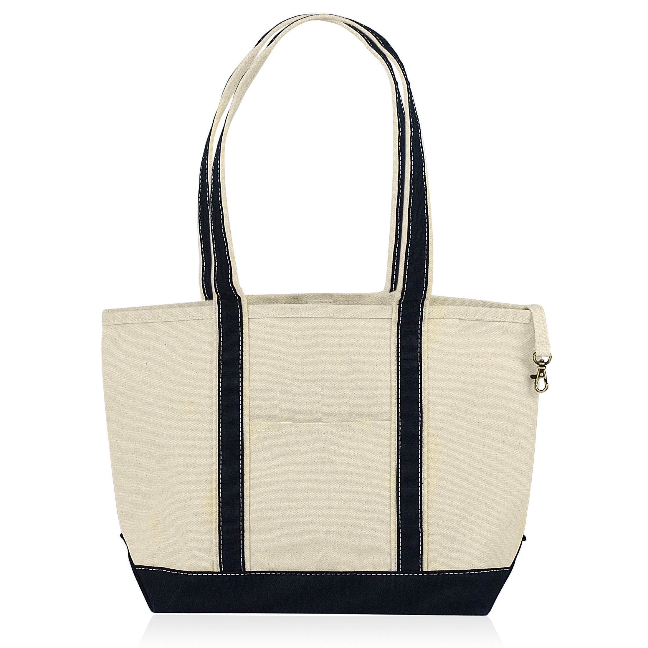 Deluxe Medium Heavy Duty 18 oz Natural Canvas Boat Tote / Beach Bag eBay