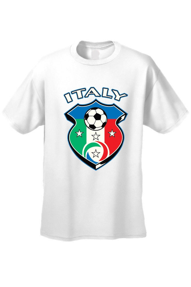 MEN'S SPORTS TSHIRT Italy Soccer Team FLAG FUTBOL FOOTBALL S M L XL