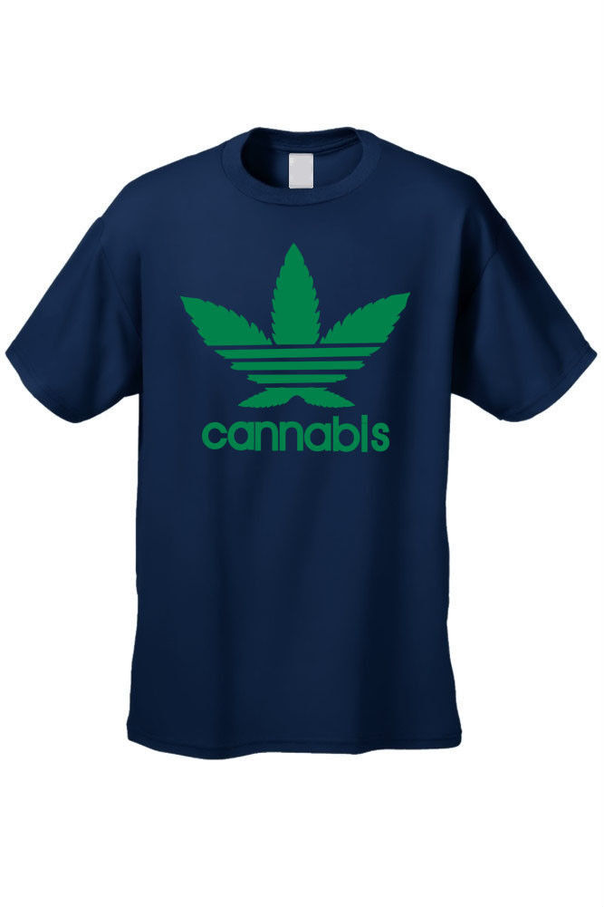 MEN'S FUNNY TSHIRT Cannabis MARIJUANA WEED GRASS POT SMOKING TEE LEAF
