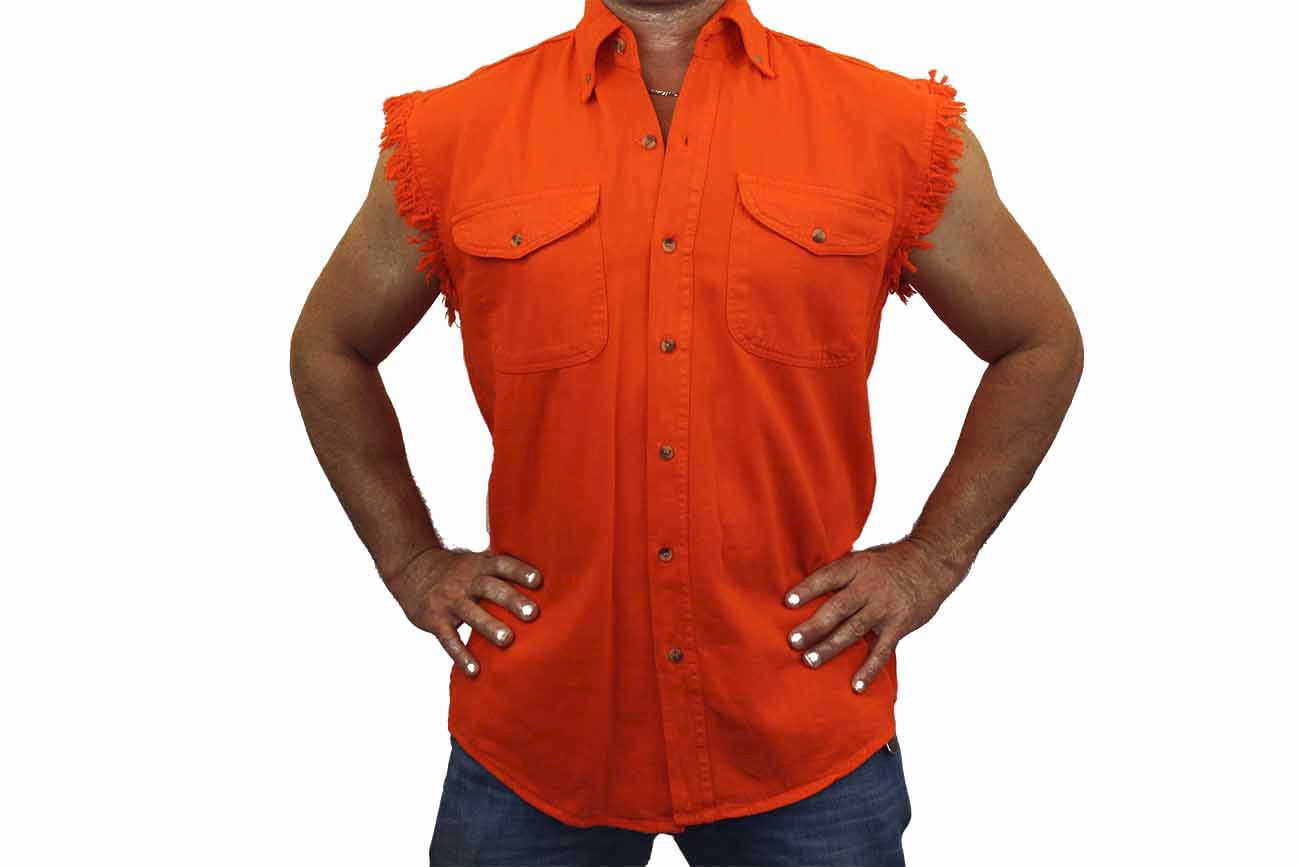 MEN'S SLEEVELESS DENIM SHIRT Gun Control Is Hitting The Target M-XL 2X 3X 4X 5X | eBay