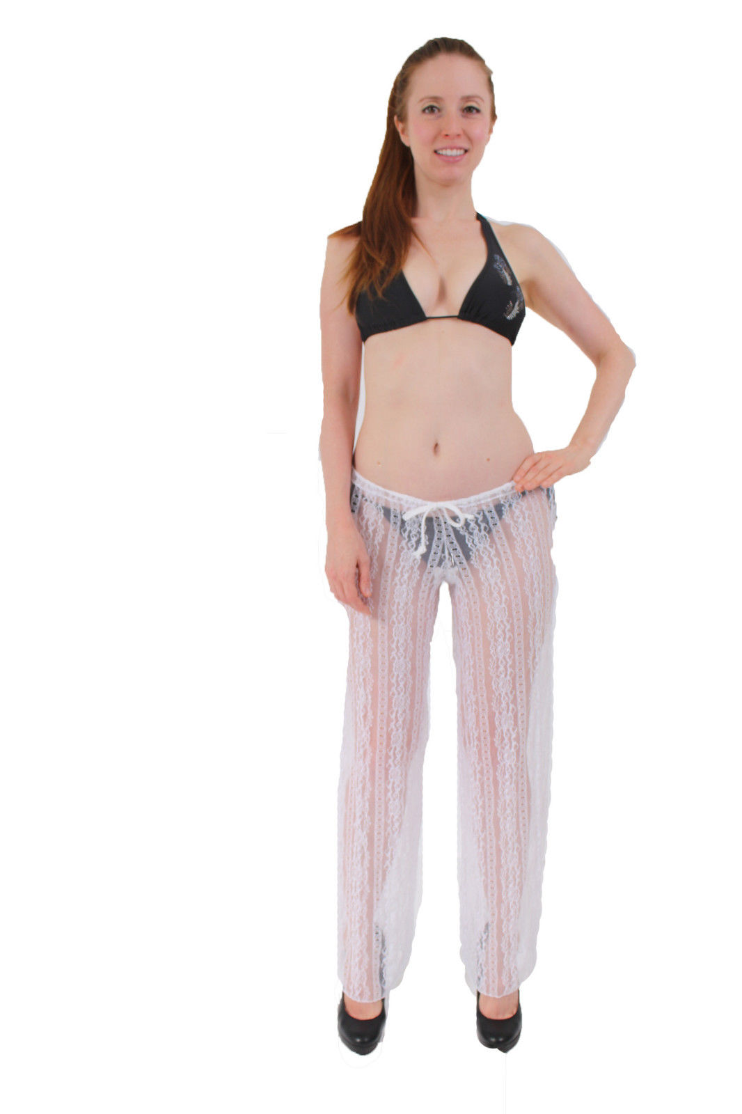 Becca Poetic Lace Cover-Up Pants Drawstring Waist Lace Panel Black Swimwear Shorts on sale only US$ now, buy cheap Drawstring Waist Lace Panel Black Swimwear Shorts at nichapie.ml