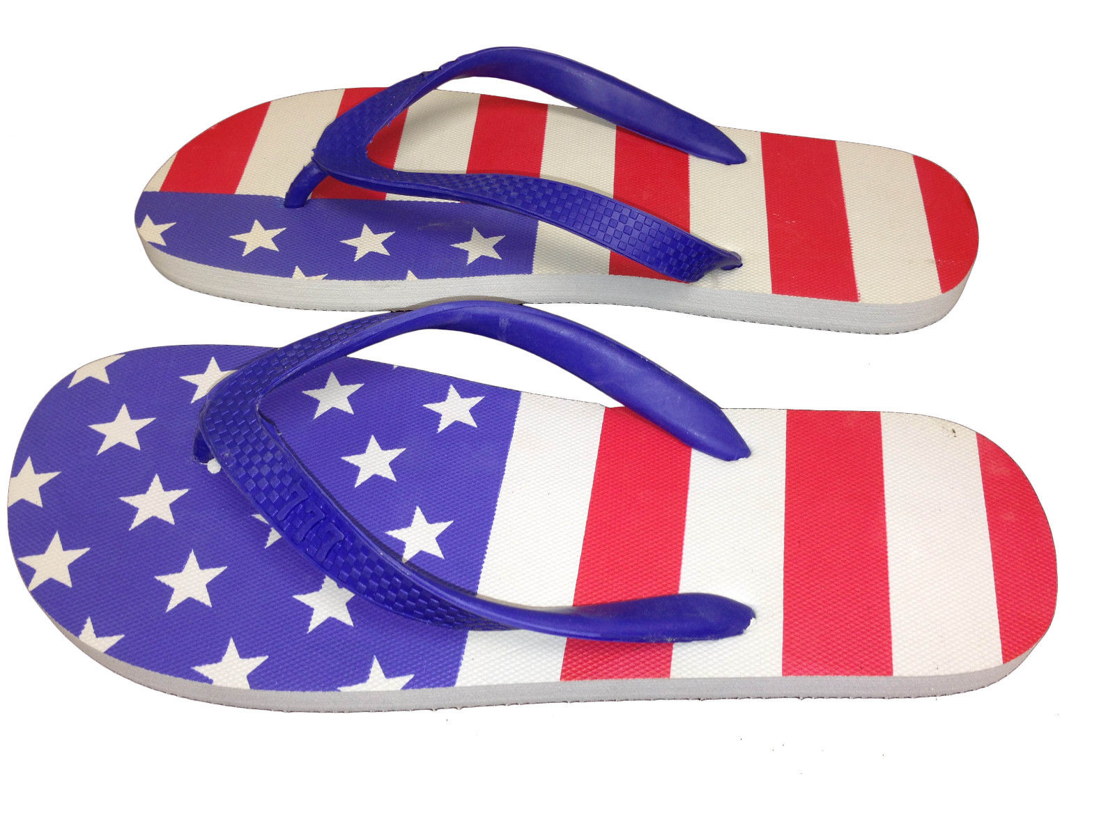 WOMEN'S SHOES AMERICAN FLAG STARS & STRIPES FLIP FLOPS BIKINI WEAR