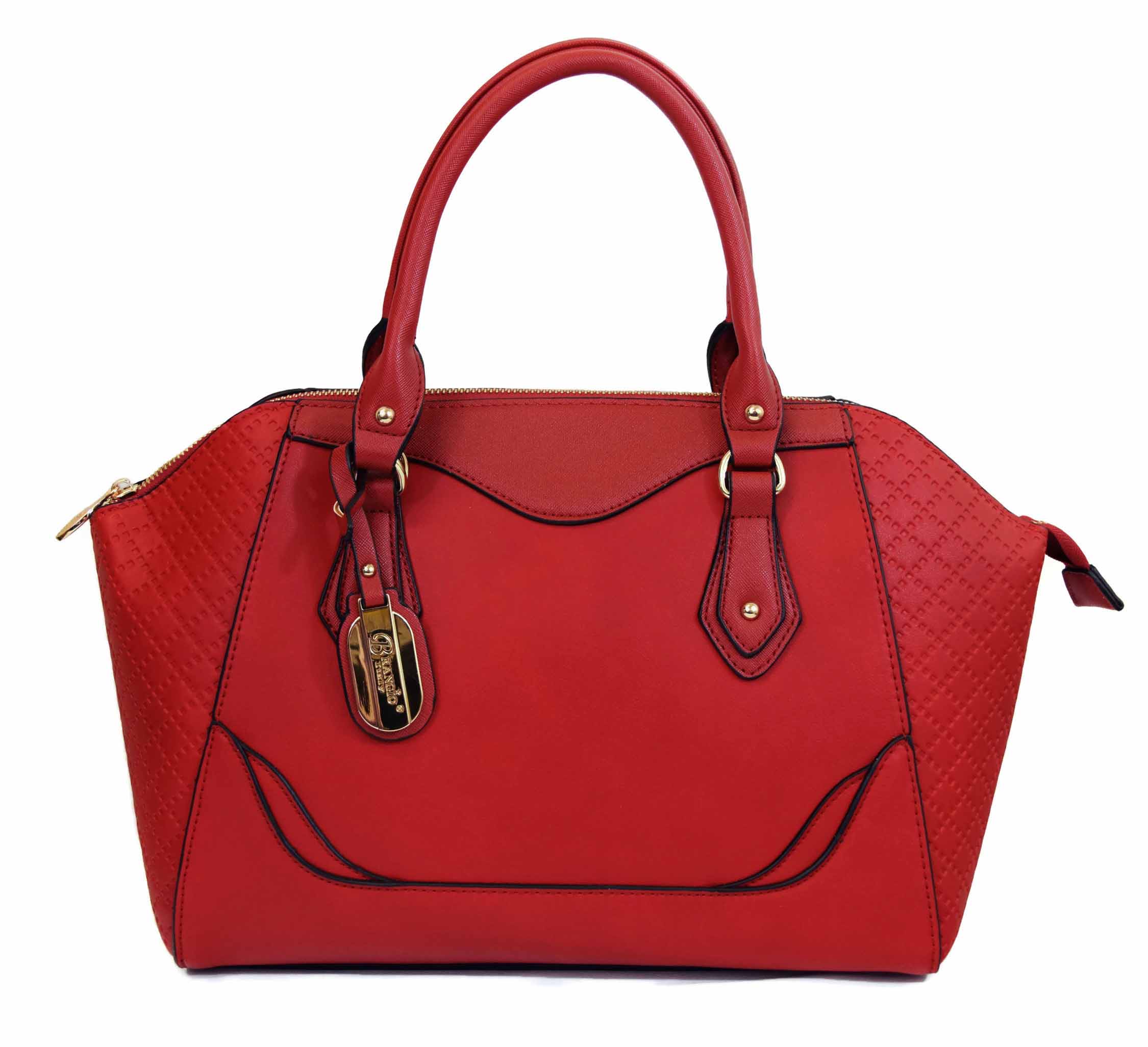 Brangio Italy "Mariah" Dome Shaped SatchelStyle Handbag Purse & Wallet Set