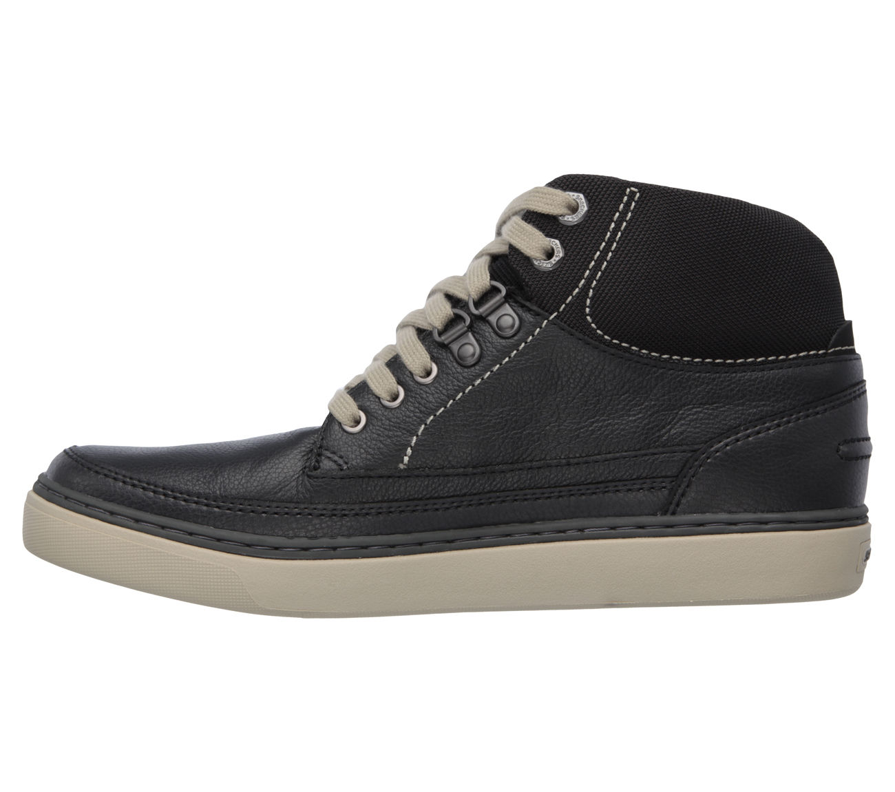 skechers lace up hombre gris