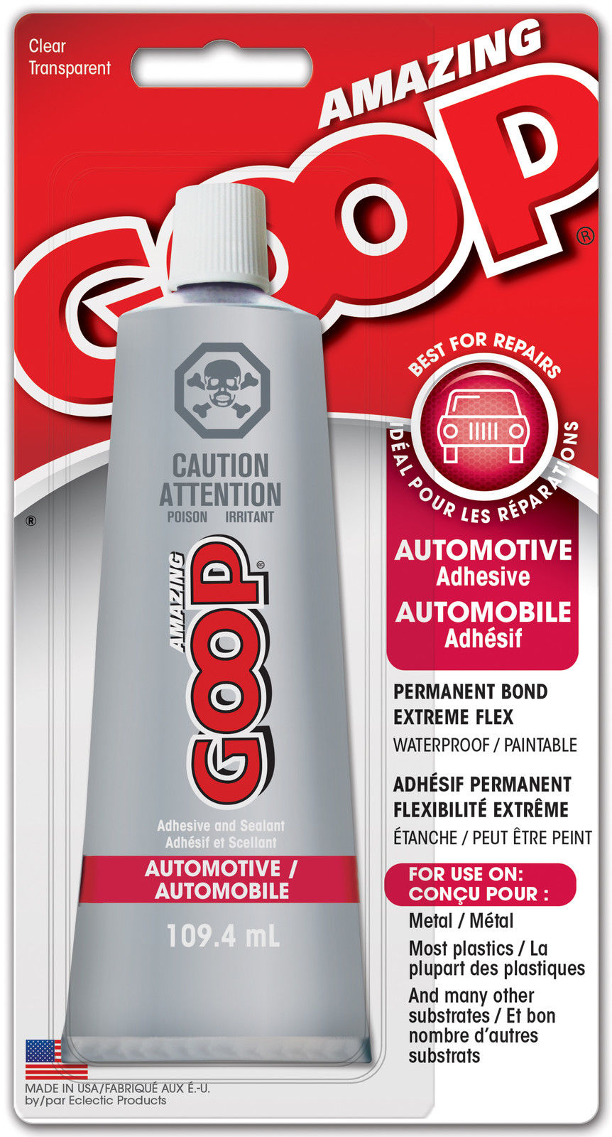 AMAZING GOOP CONTACT ADHESIVE GLUE ALL TYPES WATERPROOF AND PAINTABLE