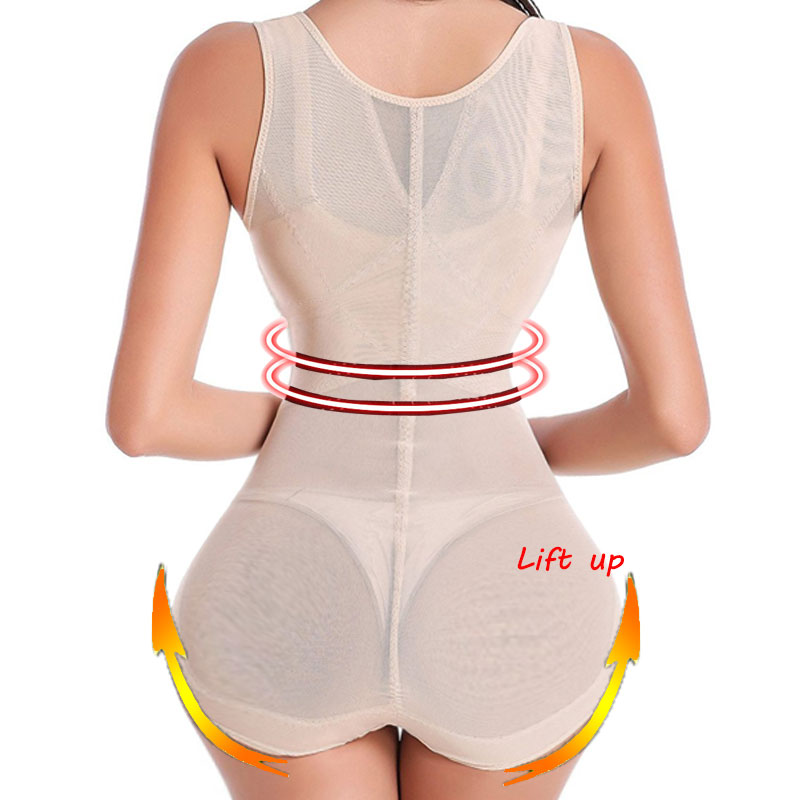 Full slimming body shaper waist cincher firm control one piece bodysuit Romper eBay