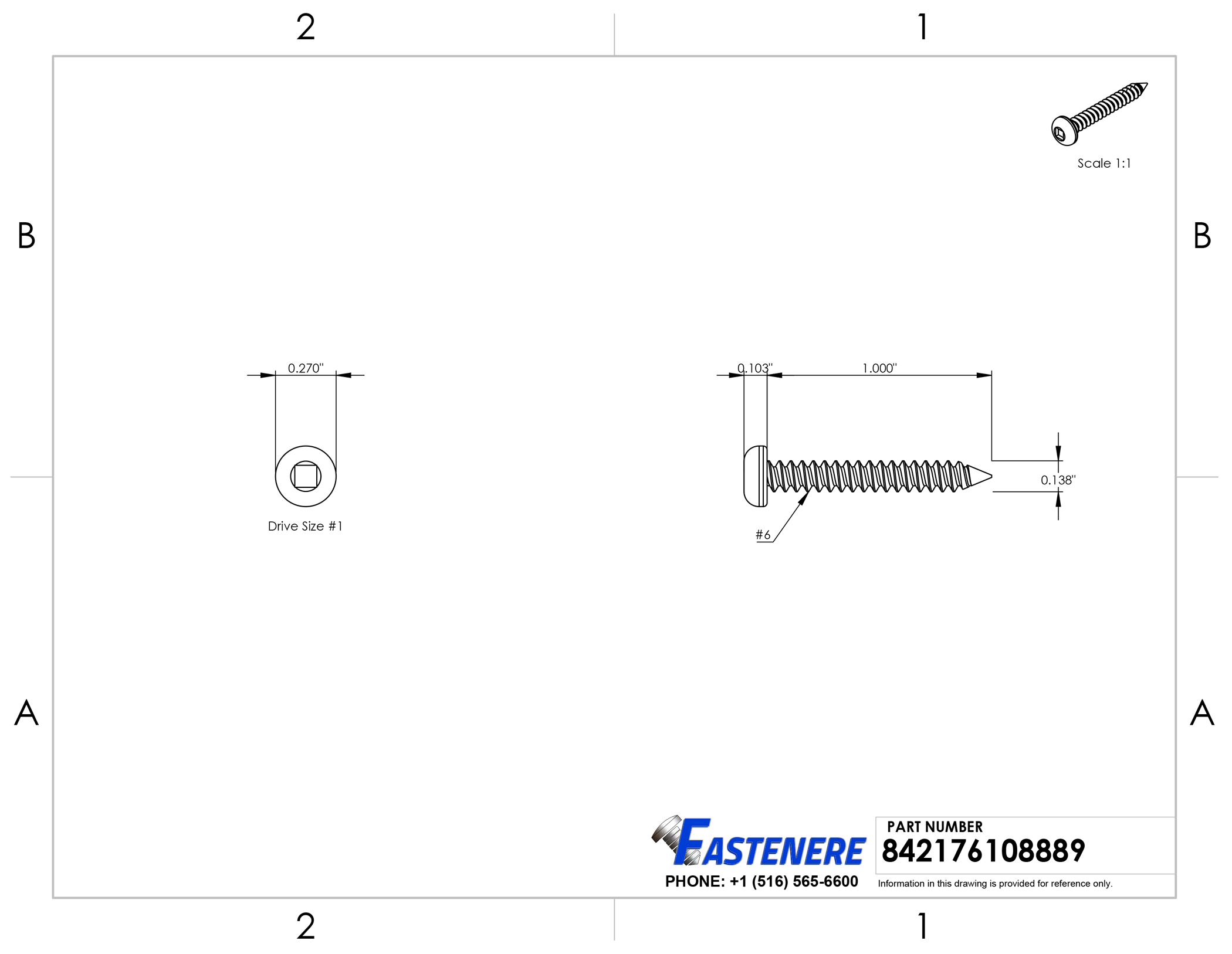 #6 Square Drive Pan Head Sheet Metal Screws Self Tap Stainless Steel All Lengths