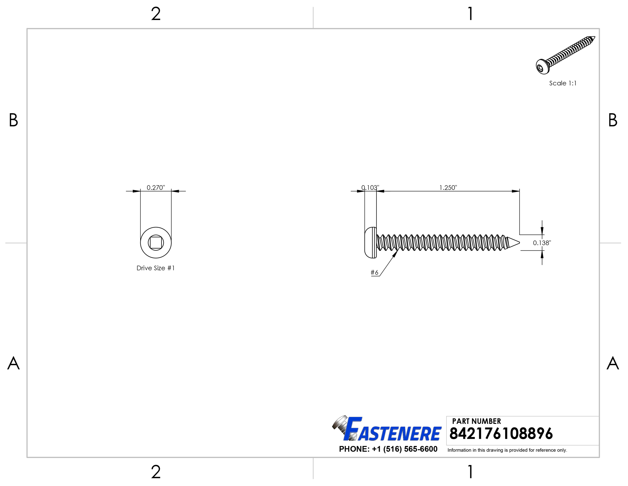 #6 Square Drive Pan Head Sheet Metal Screws Self Tap Stainless Steel All Lengths
