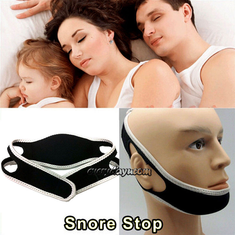 STOP SNORING MOUTHPIECE GUARD NOSE CLIP CHIN STRAP ANTI SNORE SLEEP APNEA DEVICE eBay