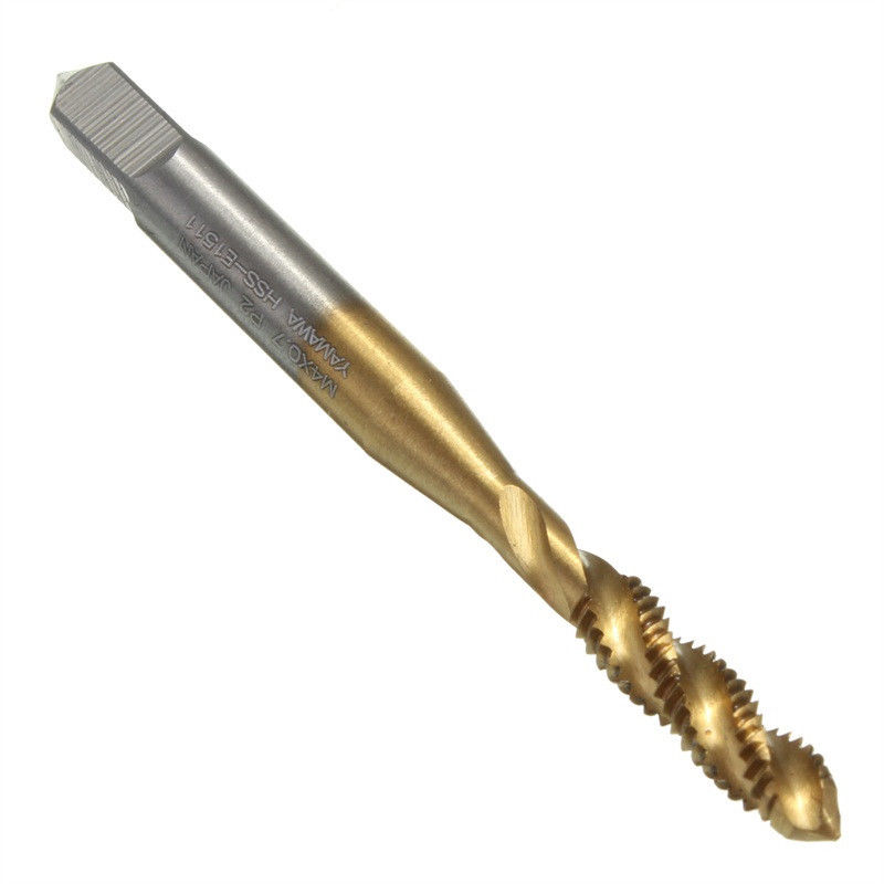 M3M8 HSS Titanium Screw Thread Metric Spiral Hand Plug Tap Drill Bits