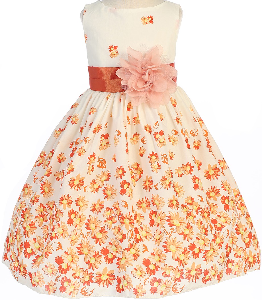 Summer Princess Daisy Floral Print Little Girl Flower Girls Dresses eBay