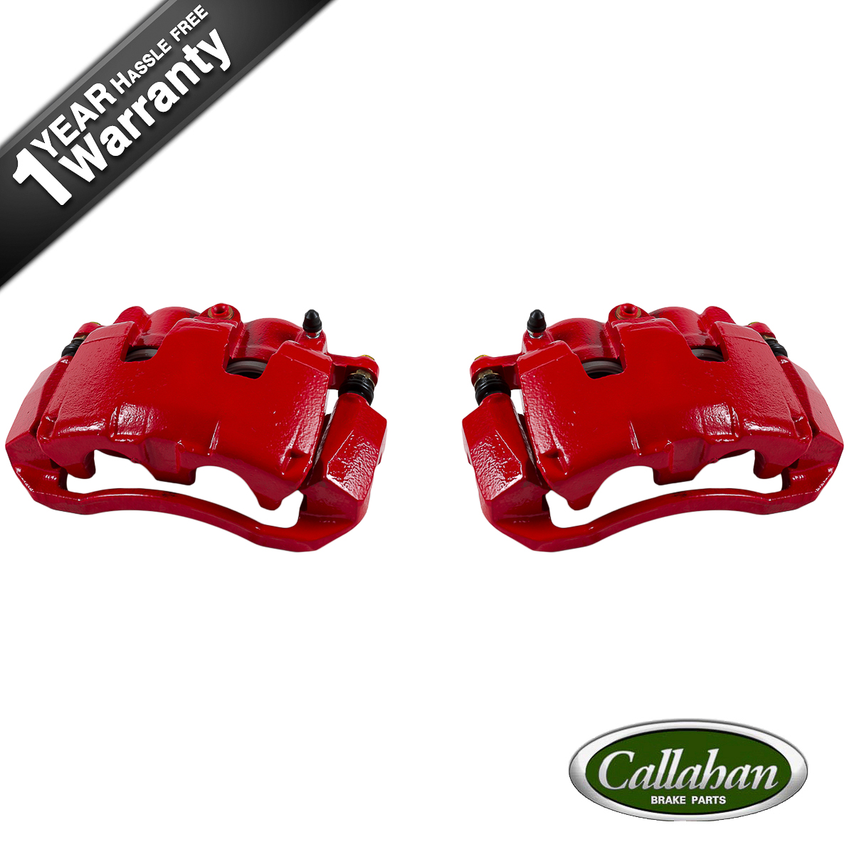 Front Red Powder Coated Brake Caliper Pair Chrysler Aspen 2009 2015