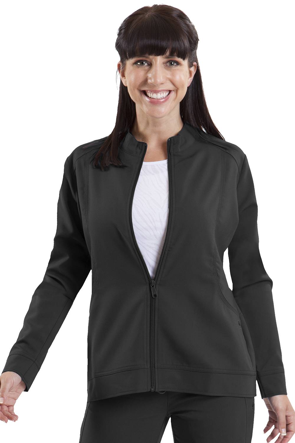 Purple Label Women's "Dakota" 5038 Zip Up Scrub Jacket by Healing Hands