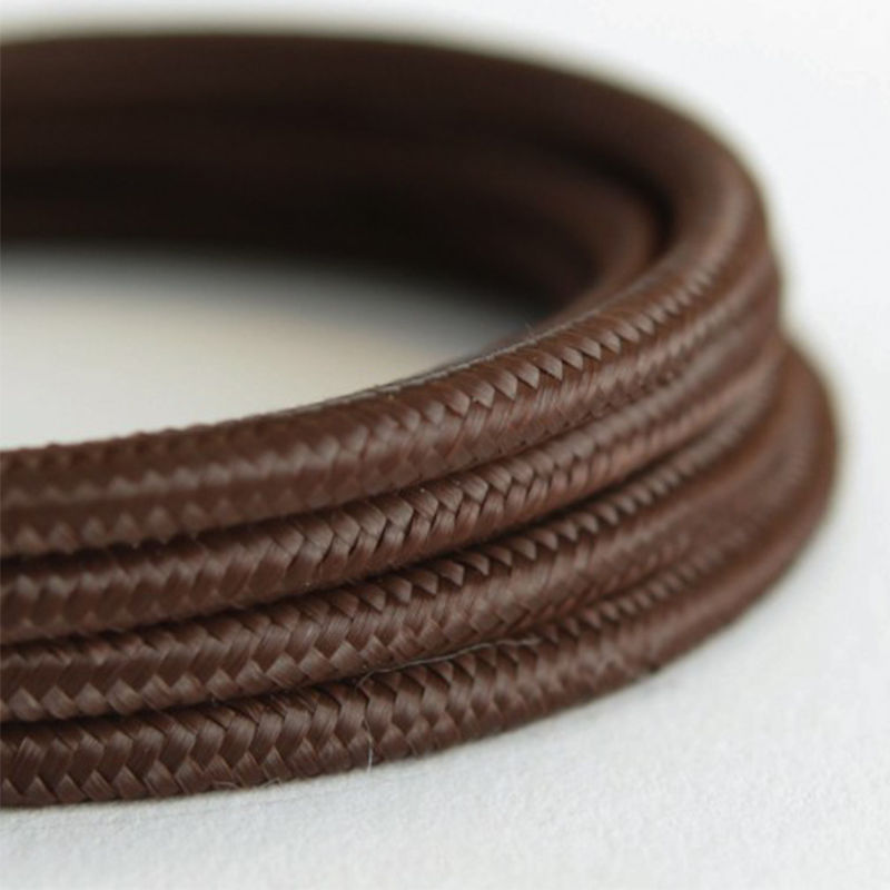 5M 10M Fabric Wire Cable Color Electrical Cord Vintage 2 Core Cloth