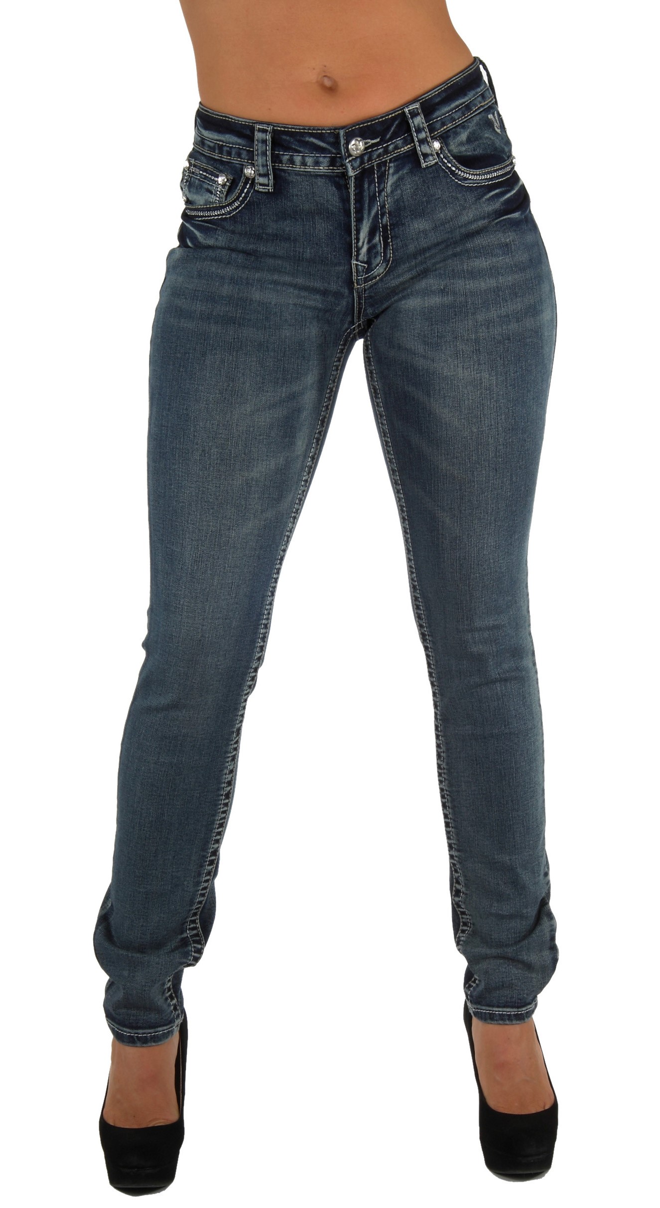 VZ6012 Vivi Diva, Premium Denim, Embellished, Skinny Leg Jeans eBay