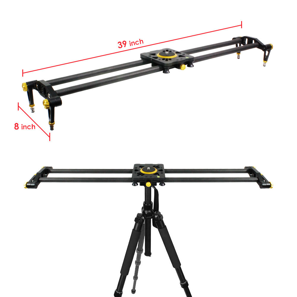 39"/1m Stabilization System Carbon Fiber Camera Track Dolly Slider Rail
