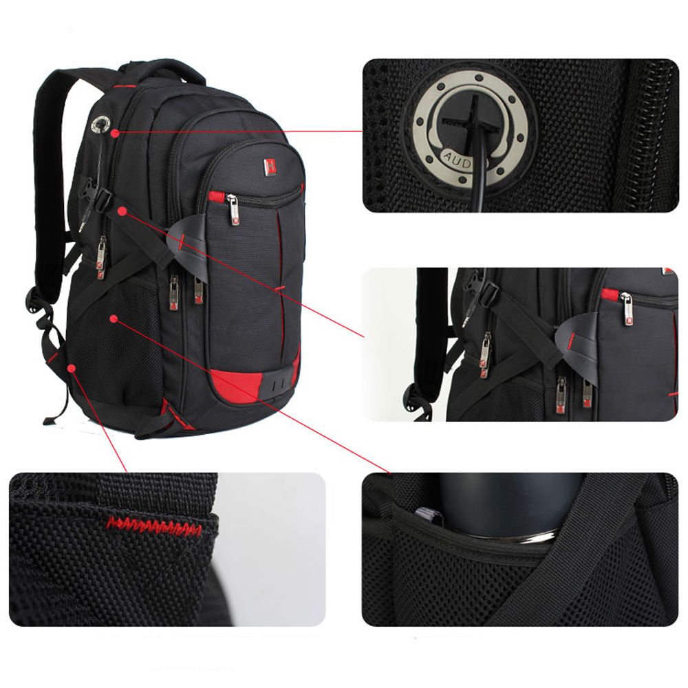 15" 16" 17" Laptop Computer Notebook School backpack with Headphone