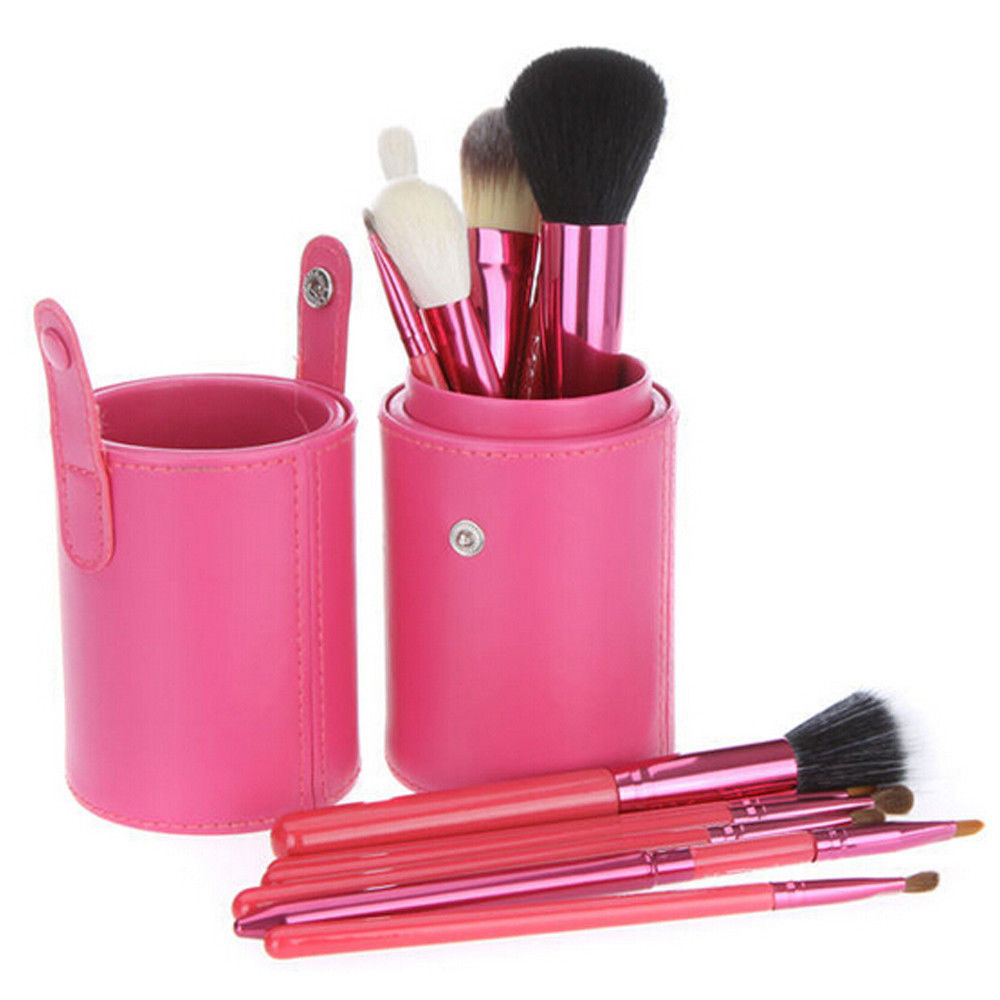 Pro 12pcs Makeup Brush Set Cosmetic Tool Kit w/ PU Leather Holder