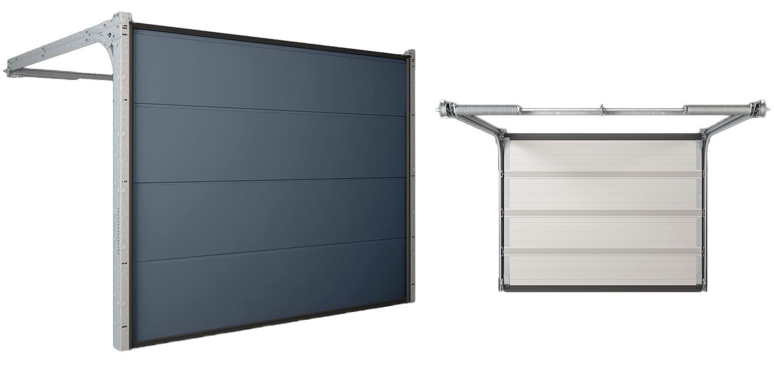 Garagentor Sektionaltor HORI Premium 60 XL Sicke inkl. Zarge Antrieb 2x