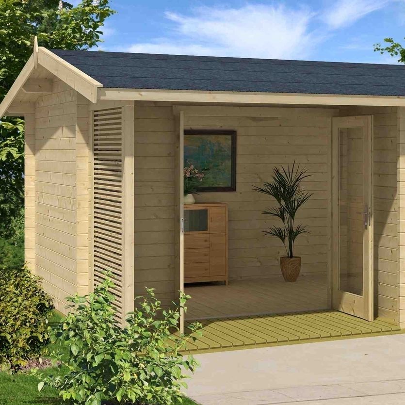 Lasita Maja Gartenhaus Holzhaus Gerätehaus Brighton 44 Dacheindeckung