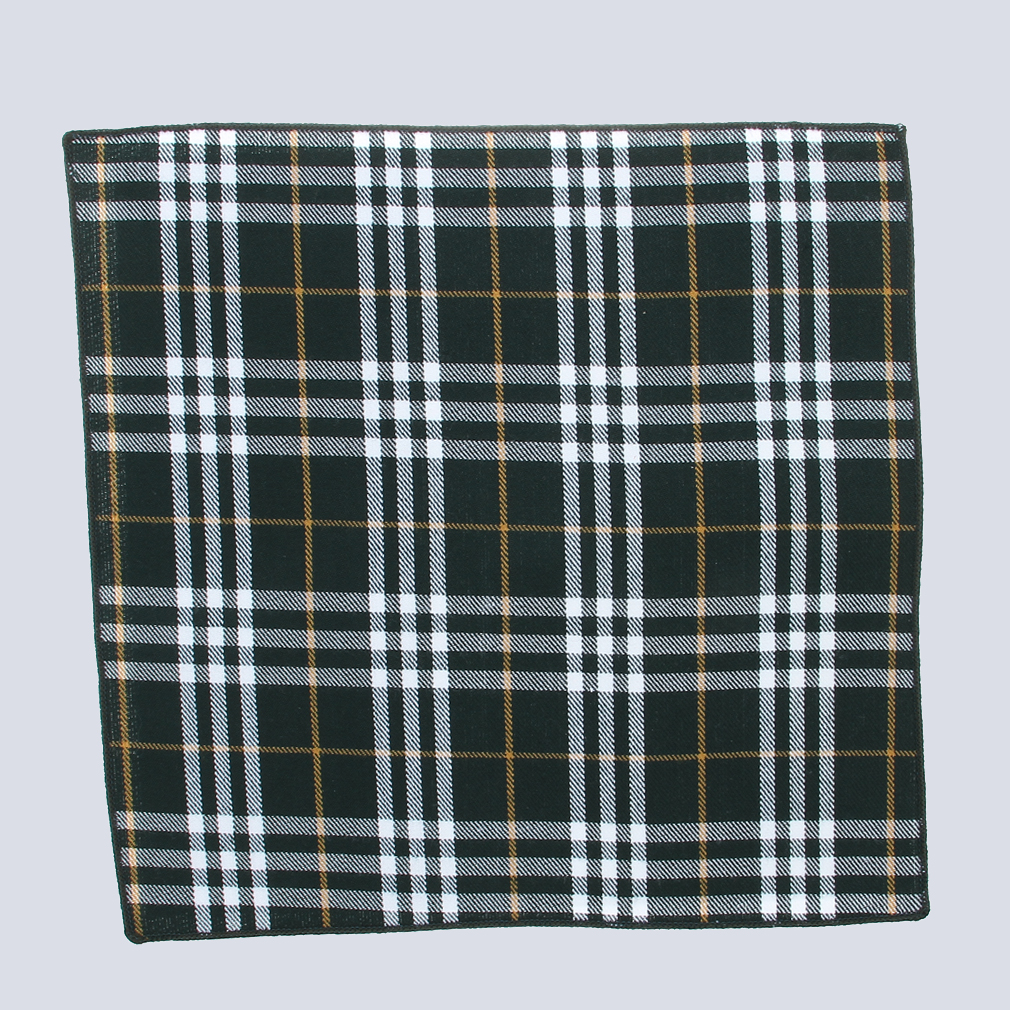 Mens Checked/Plaid Pocket Handkerchief Square Hanky Cotton Hankies