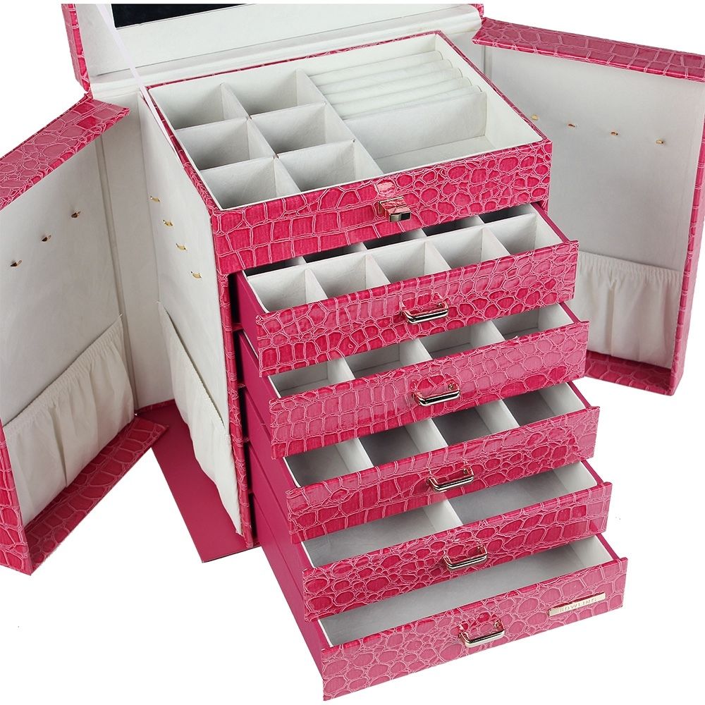 Extra Large Jewelry Box Armoire Bracelet Rings Beads Packaging