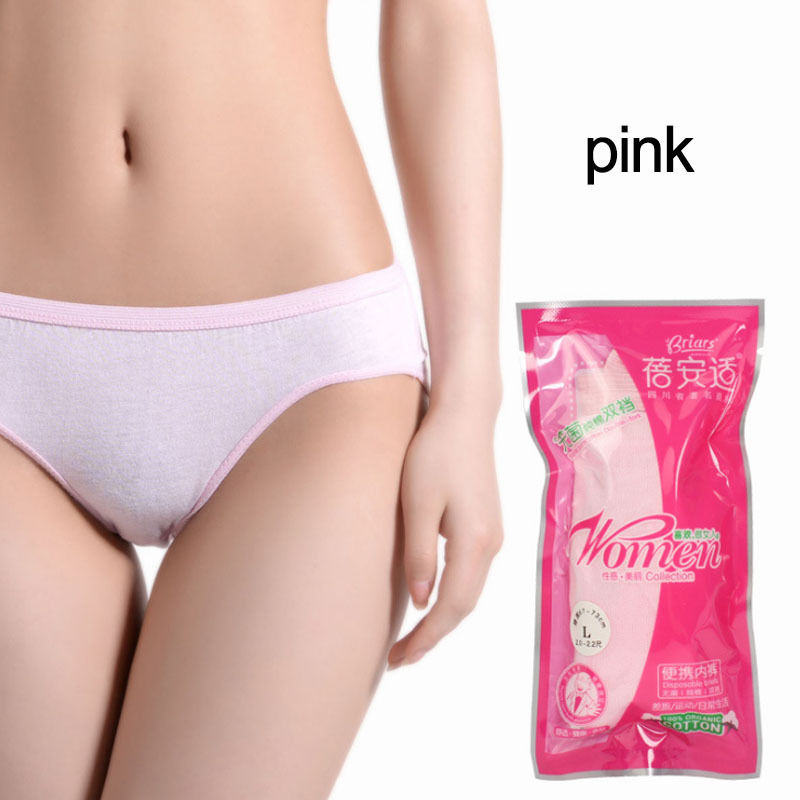 Women's Man Unisex Cotton Disposable Regular Panties Underwear Briefs