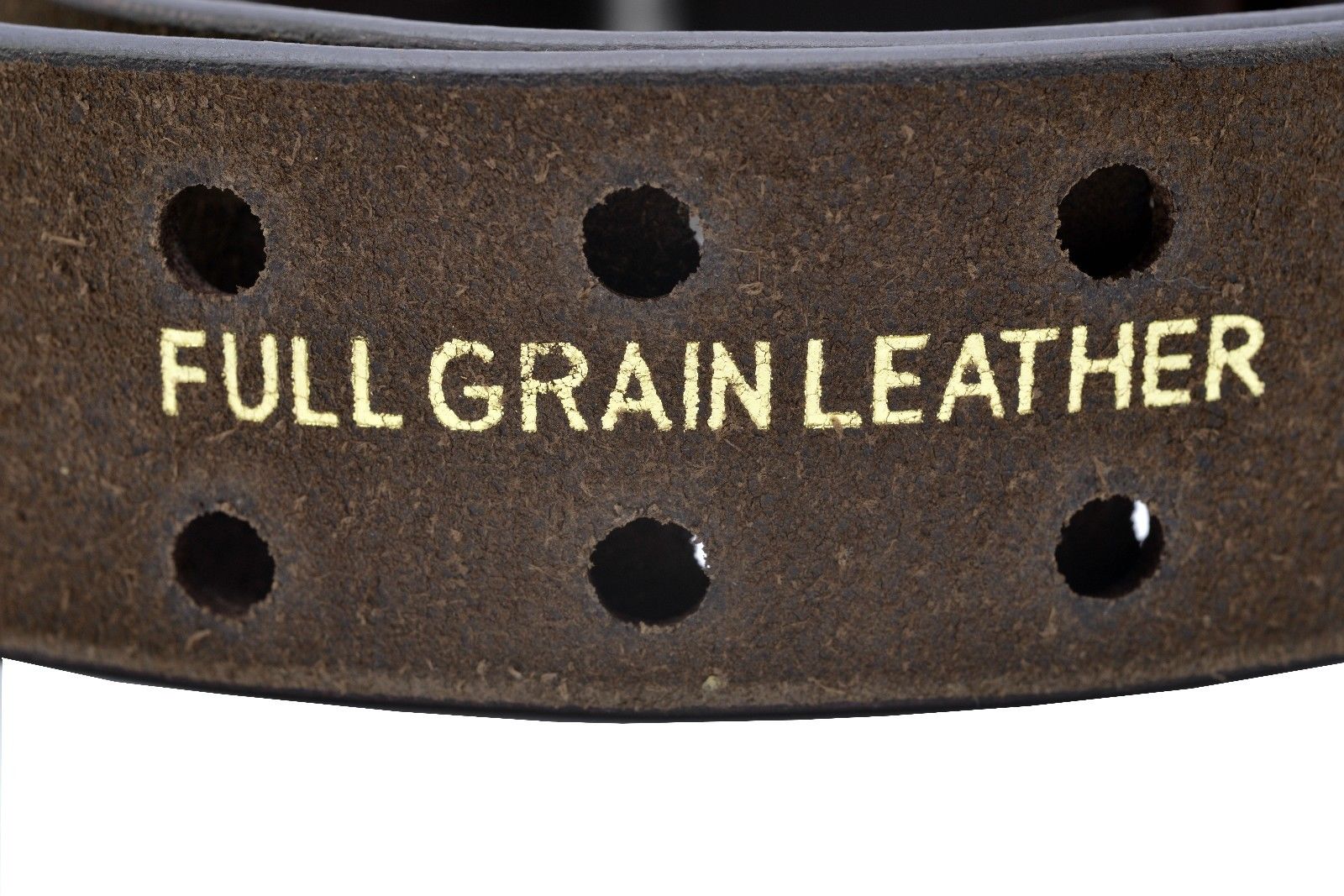 TheBeltShoppe.com Full Grain 1-Piece Buffalo Leather 2-Hole Jeans Belt Brown