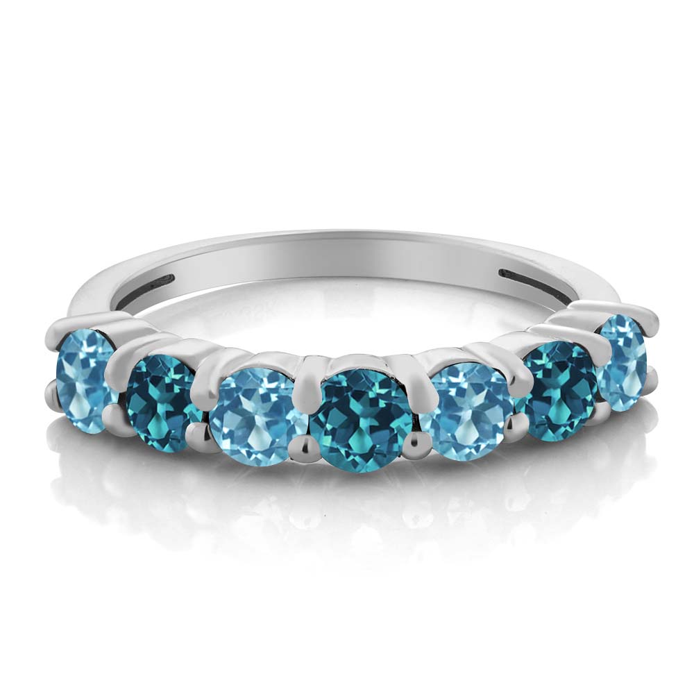 1.40 Ct Round Swiss Blue Topaz London Blue Topaz 925 Sterling Silver Ring eBay 1.40 Ct Round Swiss Blue Topaz London Blue Topaz 925 Sterling Silver Ring eBay