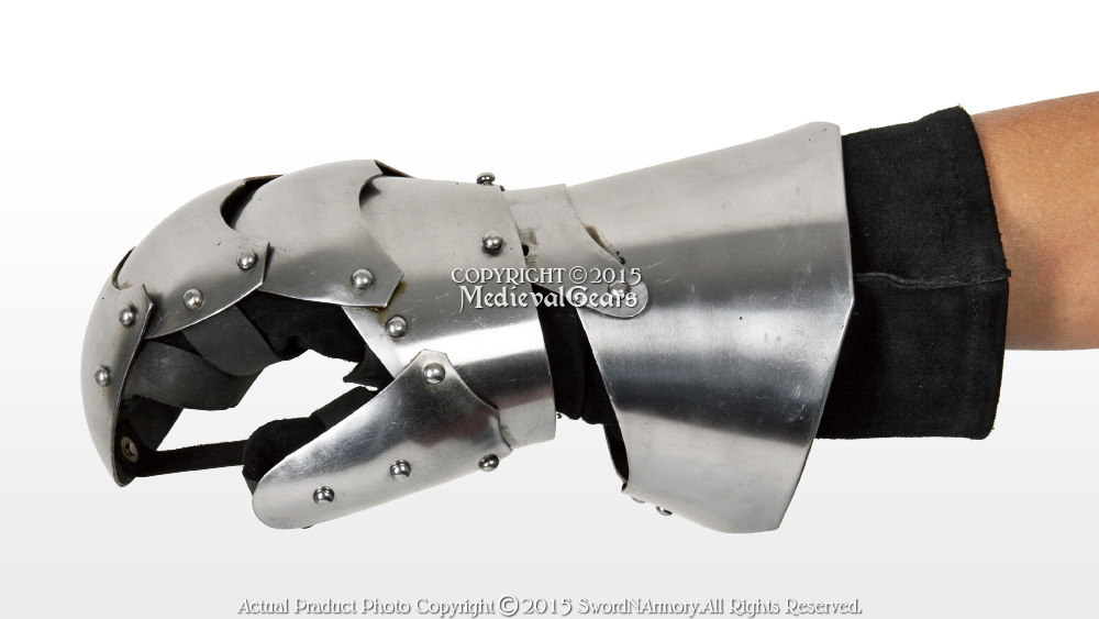 Medieval Functional Armor Battle Clamshell Mitten Gauntlets Glove SCA