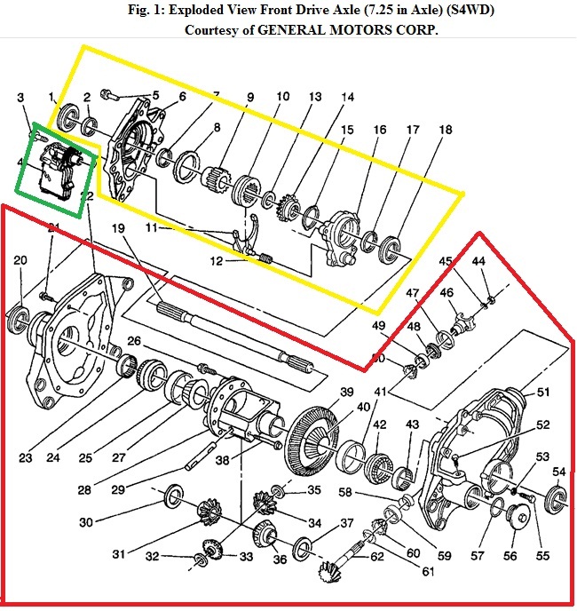 1997 Gmc truck differential parts