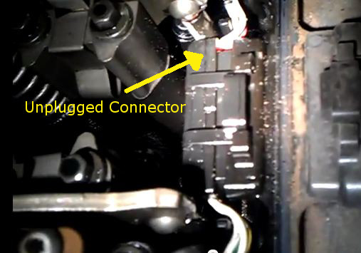 7.3L UVC Harness disconnected