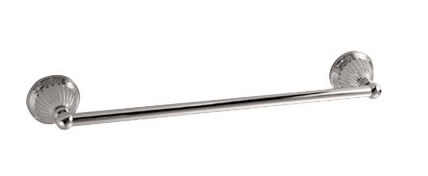 Jado 022/460/125 Ornate Series 18" Bathroom Towel Bar, Old Bronze and Porcelain