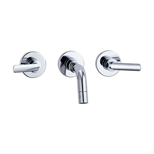 save on Brizo 6516728-PC Trevi Wall Mount Bathroom Sink Faucet Polished Chrome
