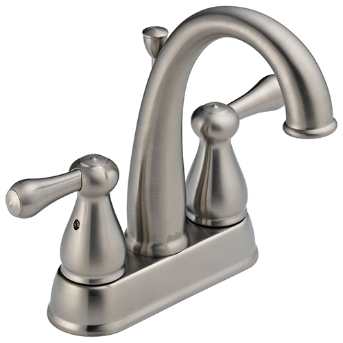 Delta 25975-SS Leland Two Handle Bathroom Sink Faucet Stainless Steel