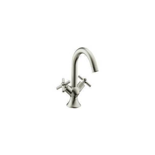 Hansgrohe 37030821 Axor Terrano Single Hole Bathroom Sink Faucet Brushed Nickel