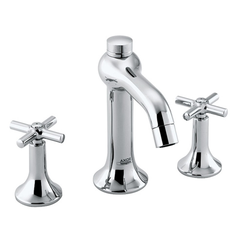 Hansgrohe 37133001 Axor Terrano Widespread Bathroom Sink Faucet Chrome