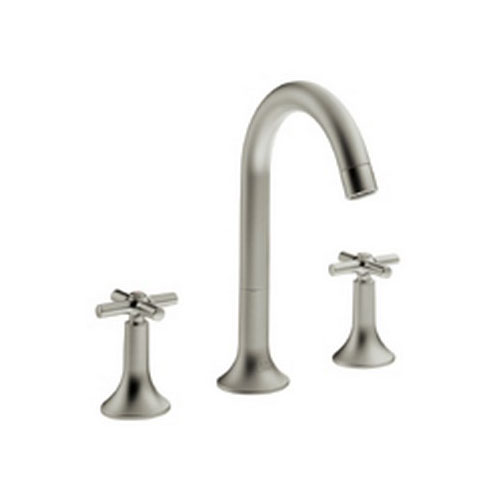 Hansgrohe 37134821 Axor Terrano Widespread Bathroom Sink Faucet Brushed Nickel
