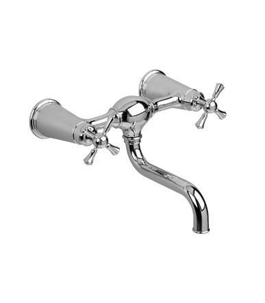 Jado 842/602/144 Hatteras Brushed Nickel Wall Mount Vessel Bathroom Faucet