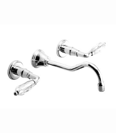 Jado 853/178/113 Victorian Ultra Brass Wall Mount Vessel Bathroom Faucet