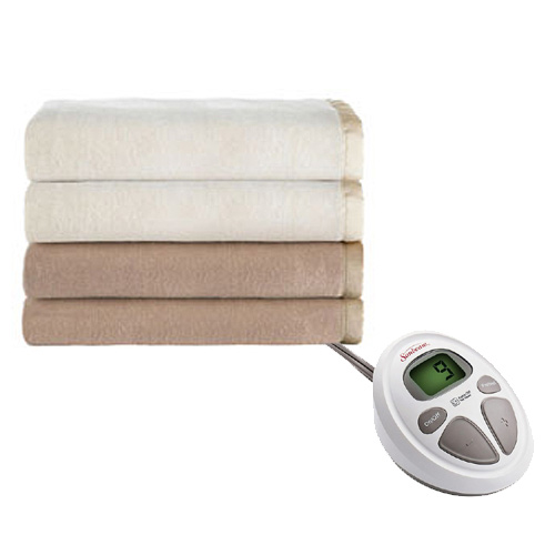 Sunbeam Egyptian Cotton Blend Heated Electric Blanket Assorted Colors