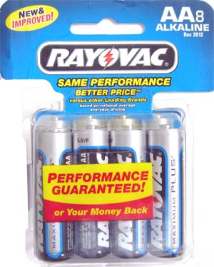 Rayovac AA Alkaline Batteries Set (24 Total) Exp 2012