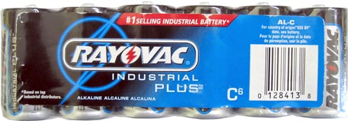 24 Rayovac Industrial Plus C Batteries (4) 6-Packs Exp 2012