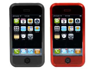 speck see-thru iphone red & smoke cases 2-pack iph-smkred-see, fits 1st gen only