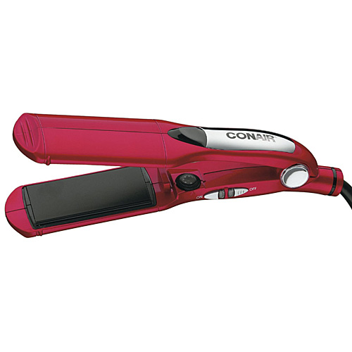 Conair CS25W Tourmaline Ceramic Frizz Reducing Hair Straightener Red 1 5/8 Inch - Hair Care Personal Care